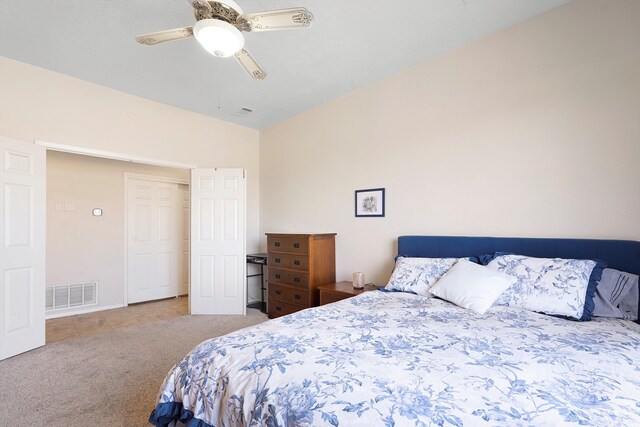 6268 Apache Plume Rd NE, Rio Rancho, NM 87144 - carpeted bedroom featuring ceiling fan and vaulted ceiling