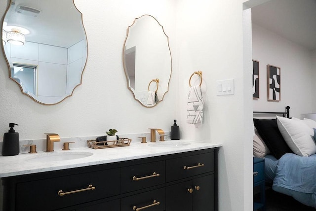 4441 Kellia Ln NE, Albuquerque, NM 87111 - bathroom featuring double vanity and ensuite bath