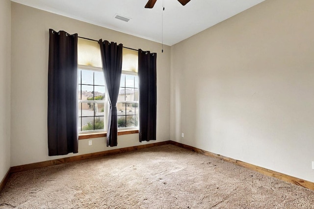 2413 Desert View Rd NE, Rio Rancho, NM 87144 - unfurnished room with carpet floors and ceiling fan