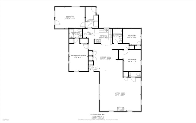 6205 Darlene Pl SW, Albuquerque, NM 87105 - view of property floor plan