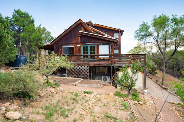 23 Cooper Rd, Cedar Crest, NM 87008 - rear view of house featuring a deck