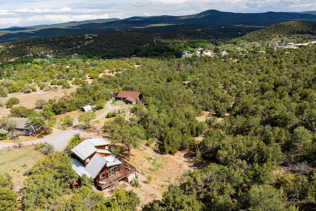 23 Cooper Rd, Cedar Crest, NM 87008 - aerial view of a mountain backdrop and a forest