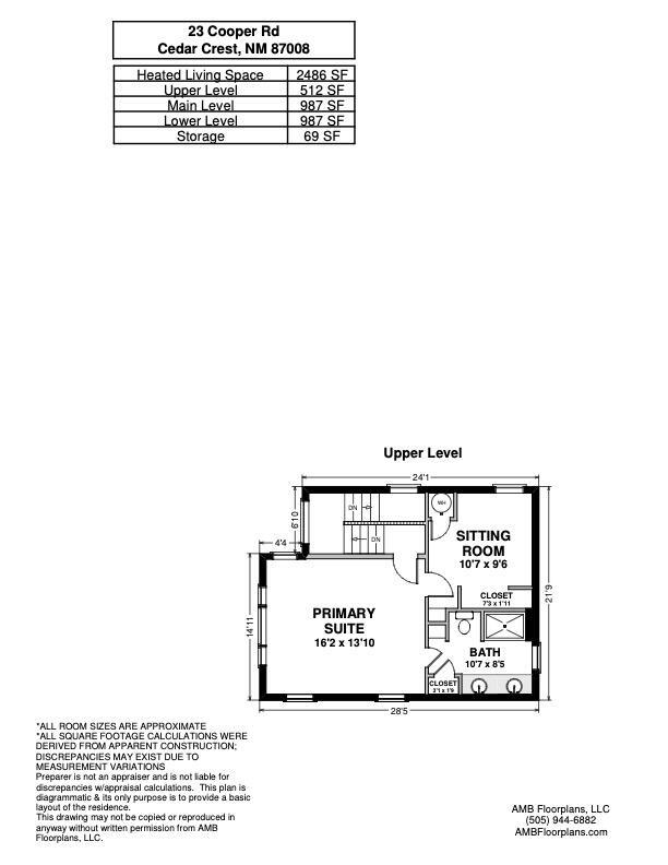 23 Cooper Rd, Cedar Crest, NM 87008 - view of home floor plan