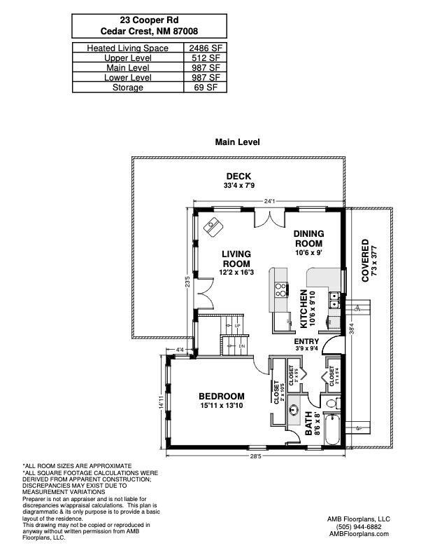 23 Cooper Rd, Cedar Crest, NM 87008 - view of home floor plan