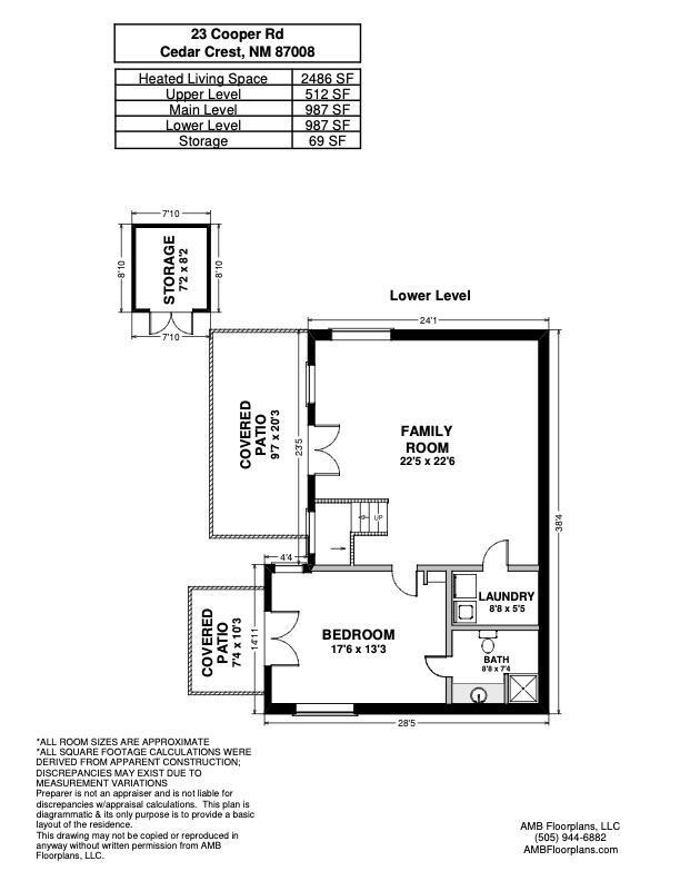 23 Cooper Rd, Cedar Crest, NM 87008 - view of room layout