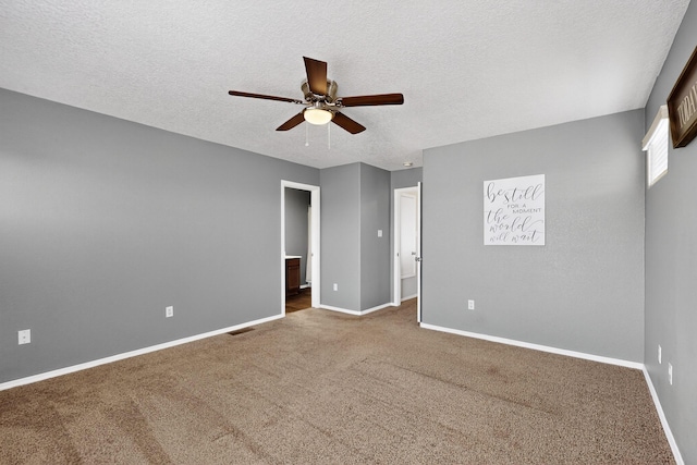 2353 Cortina Loop SE, Rio Rancho, NM 87124 - unfurnished room with a ceiling fan, a textured ceiling, and carpet flooring