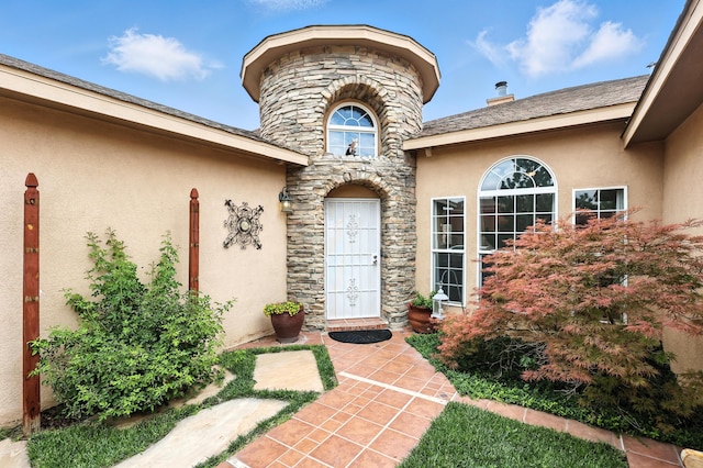 8500 Clarks Fork Rd NW, Albuquerque, NM 87120 - view of exterior entry with stone siding and stucco siding