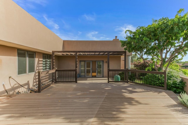 31 Wind Rd NW, Albuquerque, NM 87120 - wooden deck with a pergola