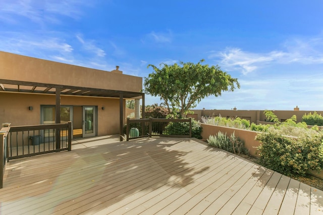 31 Wind Rd NW, Albuquerque, NM 87120 - view of wooden terrace