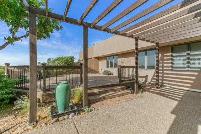 31 Wind Rd NW, Albuquerque, NM 87120 - view of patio with a deck