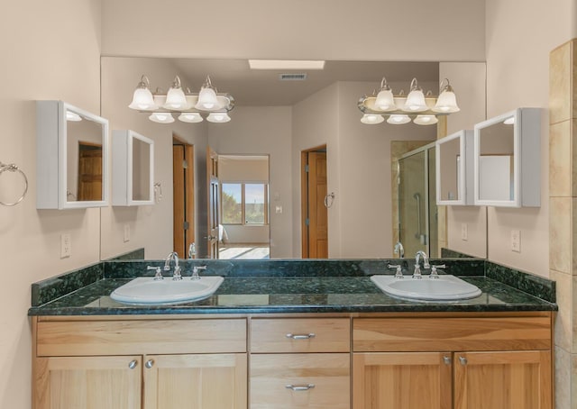 31 Wind Rd NW, Albuquerque, NM 87120 - full bath featuring a shower stall and double vanity