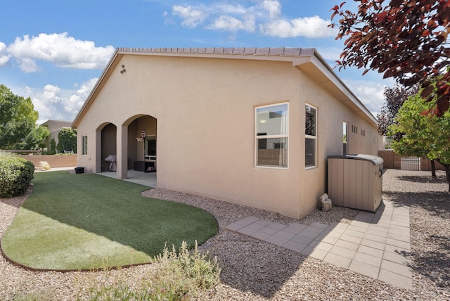 9844 Cameron St NW, Albuquerque, NM 87114 - back of property featuring a patio and stucco siding
