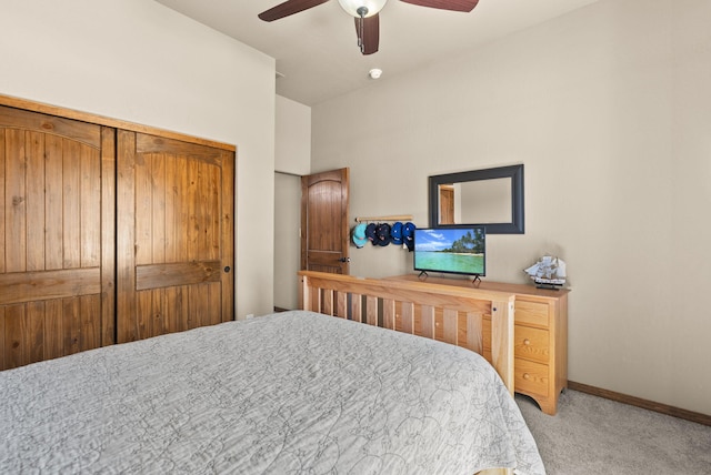 9844 Cameron St NW, Albuquerque, NM 87114 - bedroom featuring carpet and a ceiling fan
