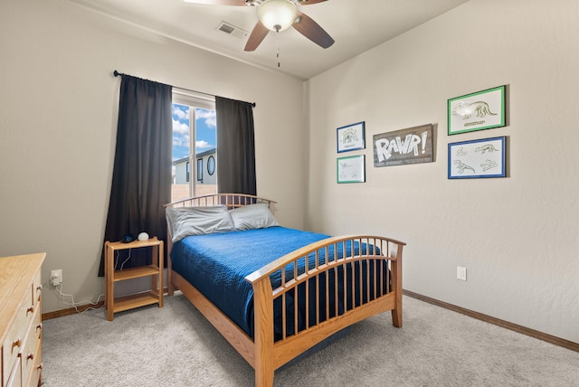 9844 Cameron St NW, Albuquerque, NM 87114 - bedroom with carpet flooring and ceiling fan