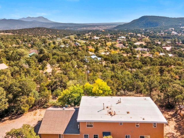 40 Mulberry Loop, Cedar Crest, NM 87008 - view from above of property with a mountainous background