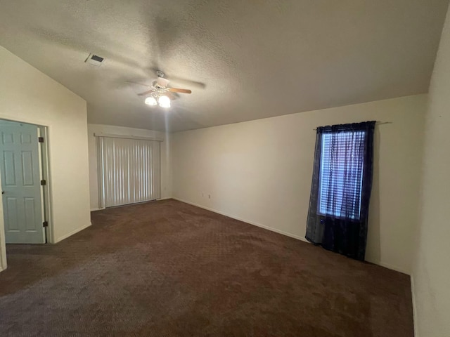 45 Juniper Ave, Los Lunas, NM 87031 - spare room featuring ceiling fan, carpet, and a textured ceiling