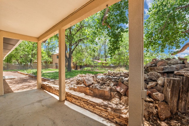 697 W W Meadowlark Ln, Corrales, NM 87048 - fenced backyard featuring a patio area