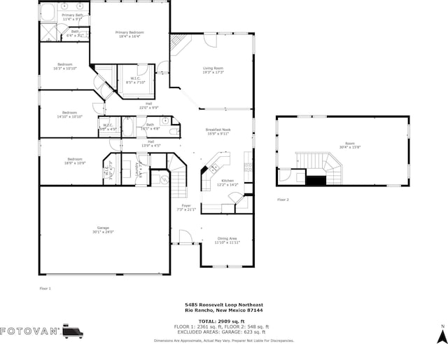 5485 Roosevelt Loop NE, Rio Rancho, NM 87144 - view of room layout