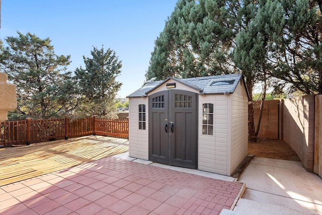 4432 La Paloma Rd NW, Albuquerque, NM 87120 - view of shed featuring a fenced backyard