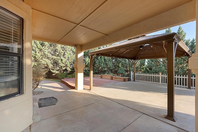 4432 La Paloma Rd NW, Albuquerque, NM 87120 - view of patio featuring a gazebo