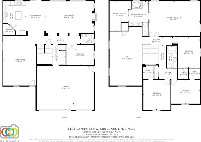 1191 Carrizo St NW, Los Lunas, NM 87031 - view of property floor plan