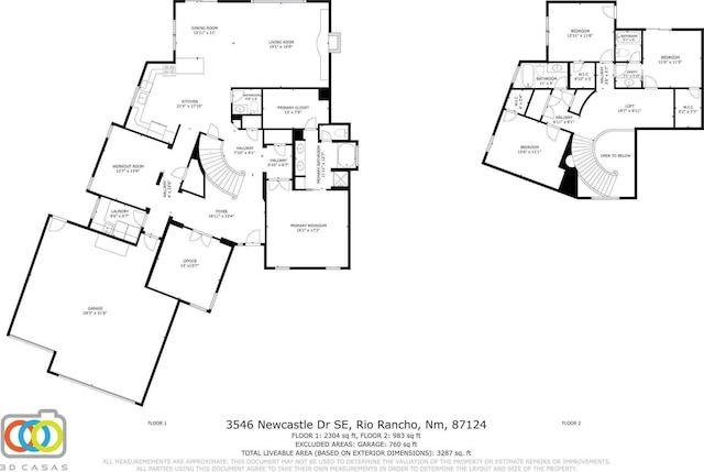 3546 Newcastle Dr SE, Rio Rancho, NM 87124 - view of home floor plan