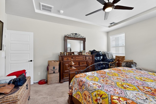 4276 Crowned Eagle Loop NE, Rio Rancho, NM 87144 - carpeted bedroom featuring ceiling fan