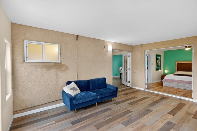 1308 Boatright Dr NE, Albuquerque, NM 87112 - living area with wood finished floors and baseboards