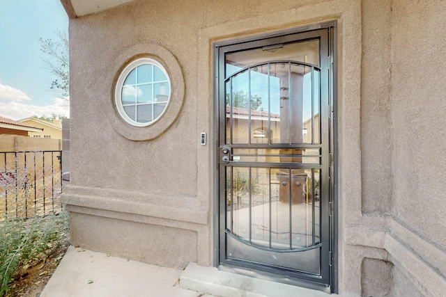 5508 Carefree Ave NW, Albuquerque, NM 87120 - entrance to property featuring stucco siding
