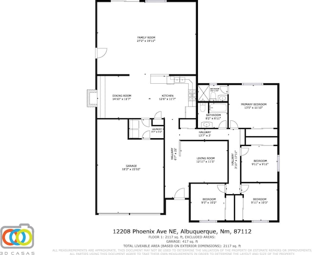 12208 Phoenix Ave NE, Albuquerque, NM 87112 - view of room layout