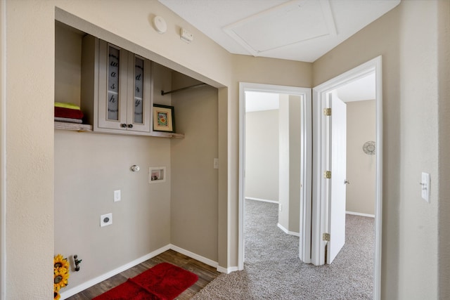5478 Salem Ct NE, Rio Rancho, NM 87144 - laundry area with electric dryer hookup, hookup for a washing machine, and gas dryer hookup