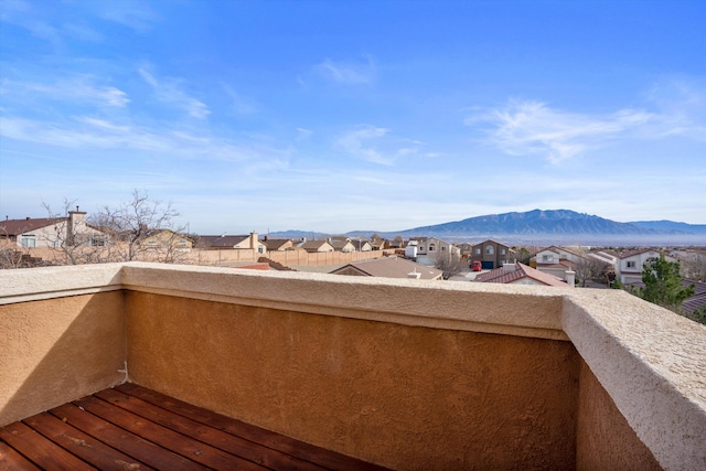 5478 Salem Ct NE, Rio Rancho, NM 87144 - balcony featuring a residential view and a mountain view