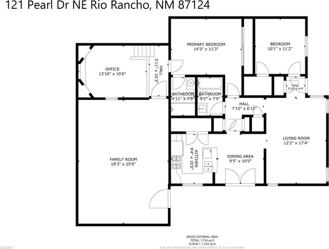 121 Pearl Dr NE, Rio Rancho, NM 87124 - view of room layout