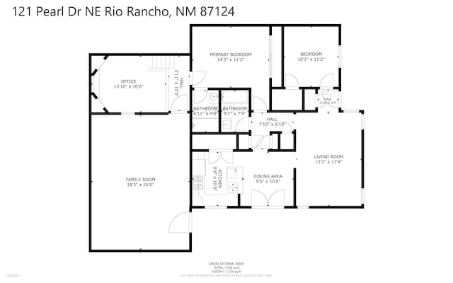 121 Pearl Dr NE, Rio Rancho, NM 87124 - view of home floor plan
