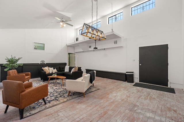 121 Pearl Dr NE, Rio Rancho, NM 87124 - view of patio / terrace featuring outdoor lounge area and ceiling fan