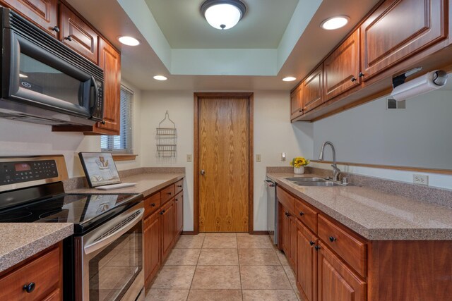 9201 Academy Hills Dr NE, Albuquerque, NM 87111 - full bathroom featuring vanity, a shower stall, and tile patterned floors