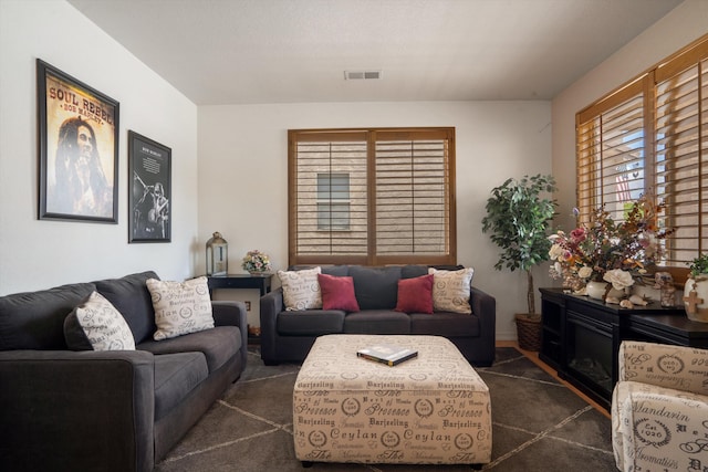 1417 Montiano Loop SE, Rio Rancho, NM 87124 - living area with dark colored carpet
