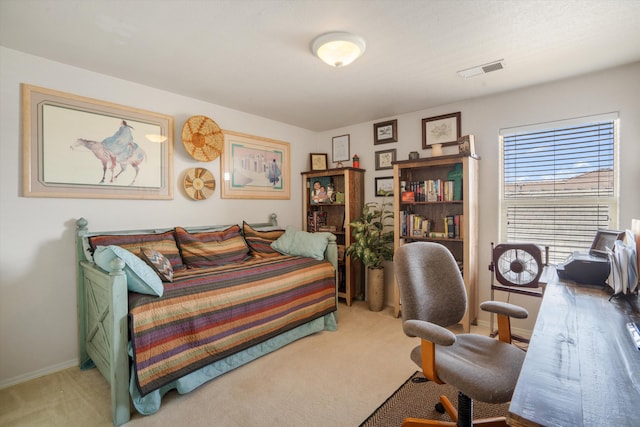 1417 Montiano Loop SE, Rio Rancho, NM 87124 - carpeted bedroom featuring an office area and baseboards