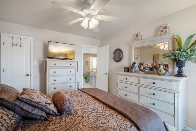 1417 Montiano Loop SE, Rio Rancho, NM 87124 - bedroom featuring ceiling fan