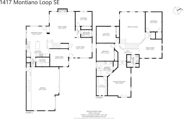 1417 Montiano Loop SE, Rio Rancho, NM 87124 - view of room layout