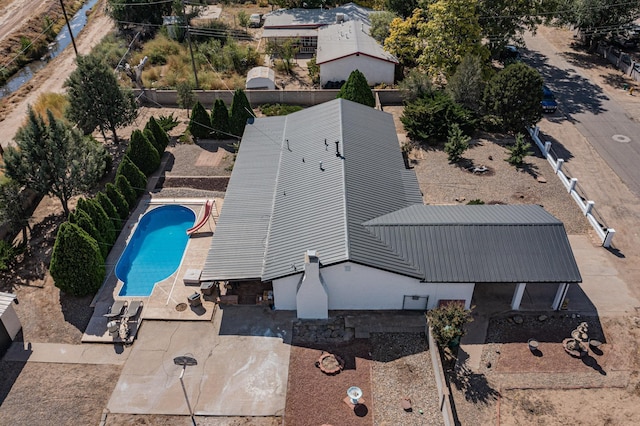4320 Blumenshine Cir SW, Albuquerque, NM 87105 - view from above of property featuring a pool area