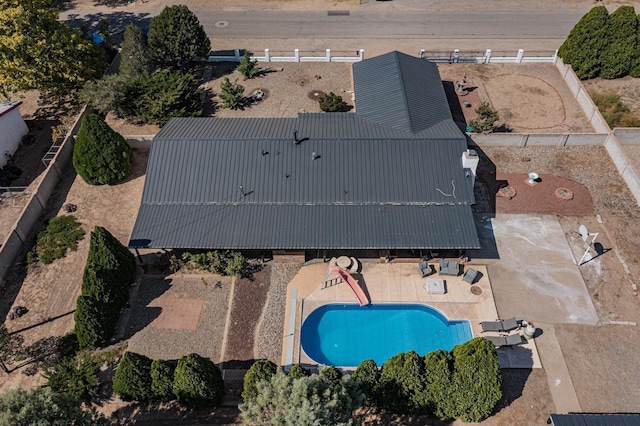 4320 Blumenshine Cir SW, Albuquerque, NM 87105 - view from above of property featuring a pool