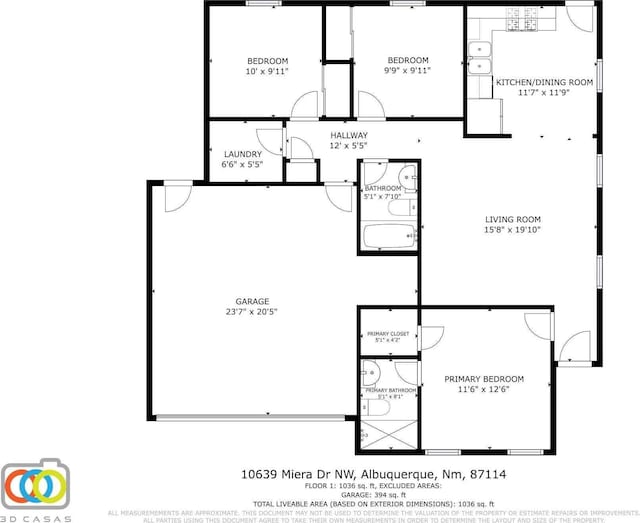 10639 Miera Dr NW, Albuquerque, NM 87114 - view of room layout