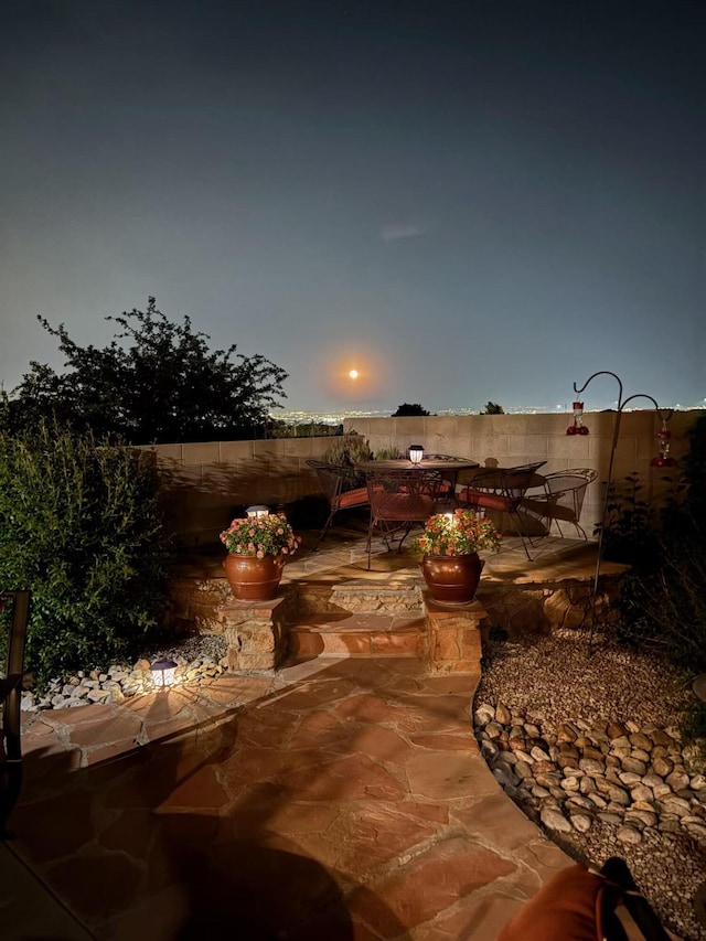8712 Sandwater Rd NW, Albuquerque, NM 87120 - view of patio featuring outdoor dining space