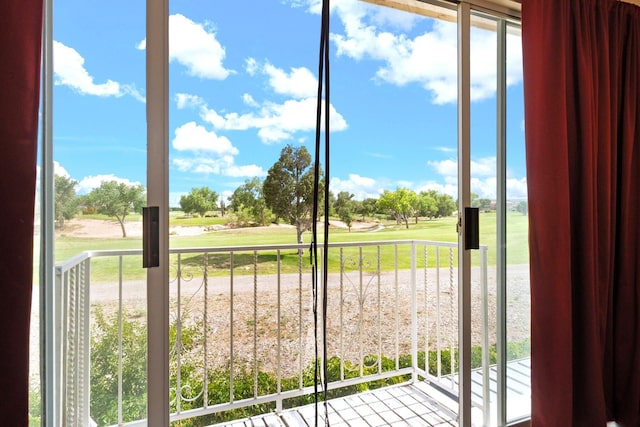 6412 Saint Josephs Ave NW, Albuquerque, NM 87120 - doorway to outside featuring golf course view