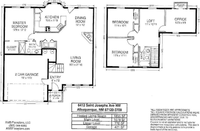 6412 Saint Josephs Ave NW, Albuquerque, NM 87120 - view of property floor plan