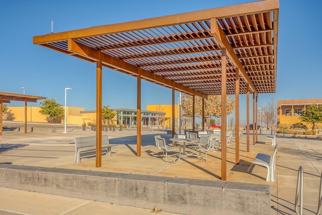 6417 Kings Cyn NE, Rio Rancho, NM 87144 - view of patio with a pergola