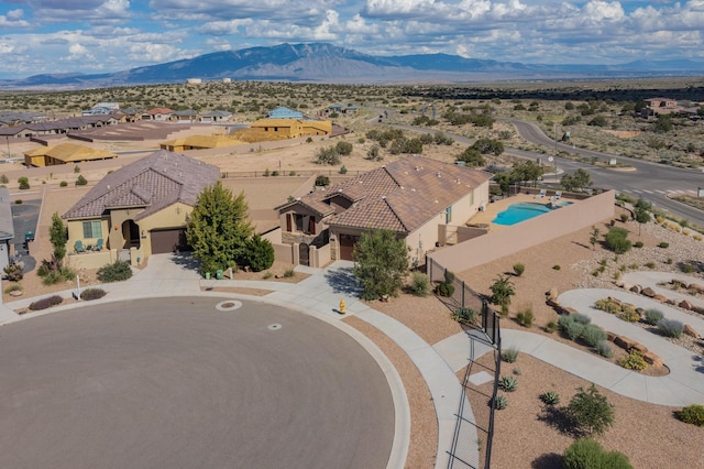 6417 Kings Cyn NE, Rio Rancho, NM 87144 - view from above of property with mountains