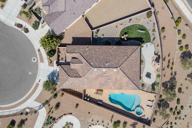 6417 Kings Cyn NE, Rio Rancho, NM 87144 - aerial view of a pool area
