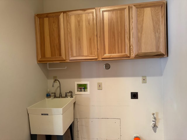 5400 Pegasus Dr NW, Albuquerque, NM 87120 - washroom with hookup for an electric dryer, washer hookup, and cabinet space